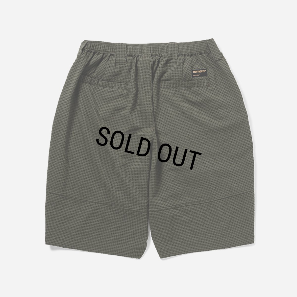 画像2: 【30%OFF】TIGHTBOOTH/SEERSUCKER BIG SHORTS（Olive）［シアサッカービッグショーツ-25夏］ (2)