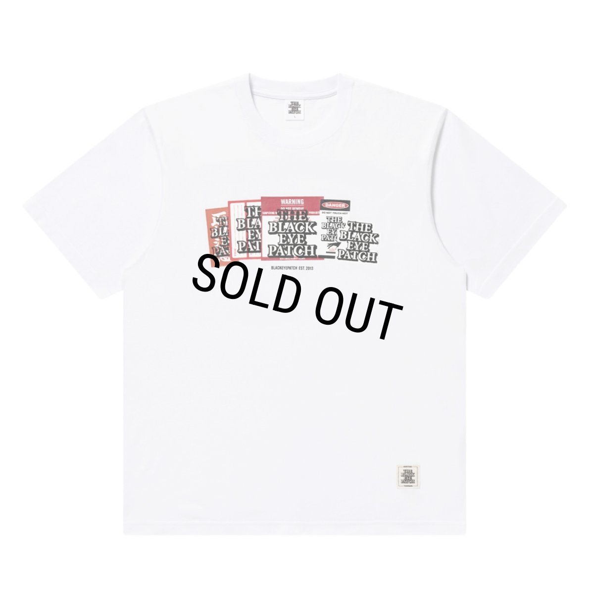 画像1: BlackEyePatch/LABEL PACK TEE（WHITE） (1)