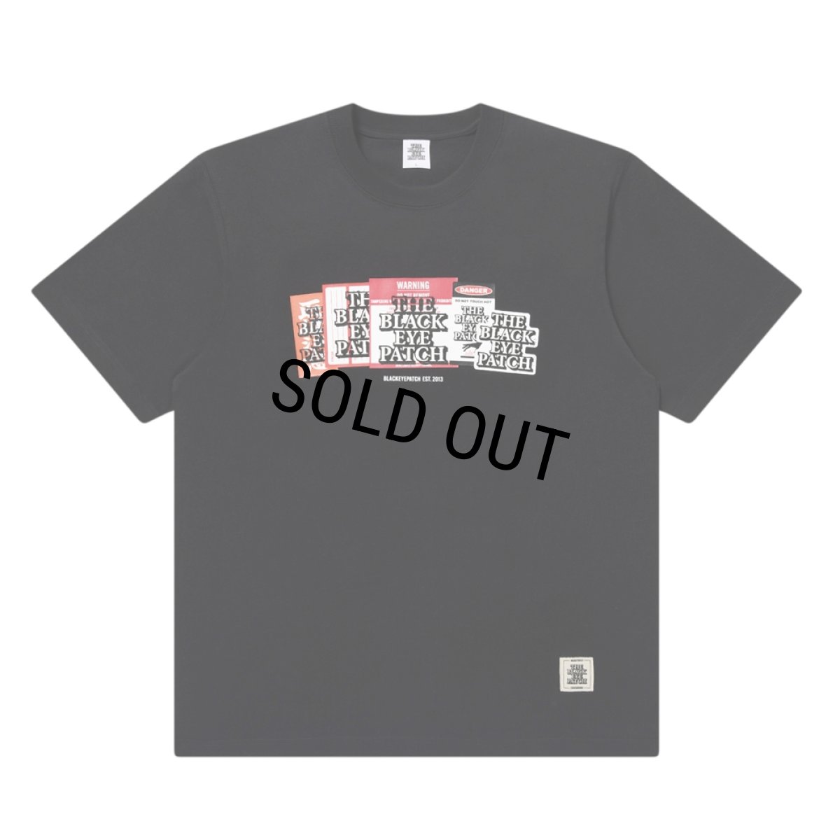 画像1: BlackEyePatch/LABEL PACK TEE（BLACK） (1)