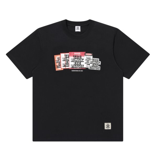 画像1: BlackEyePatch/LABEL PACK TEE（BLACK）