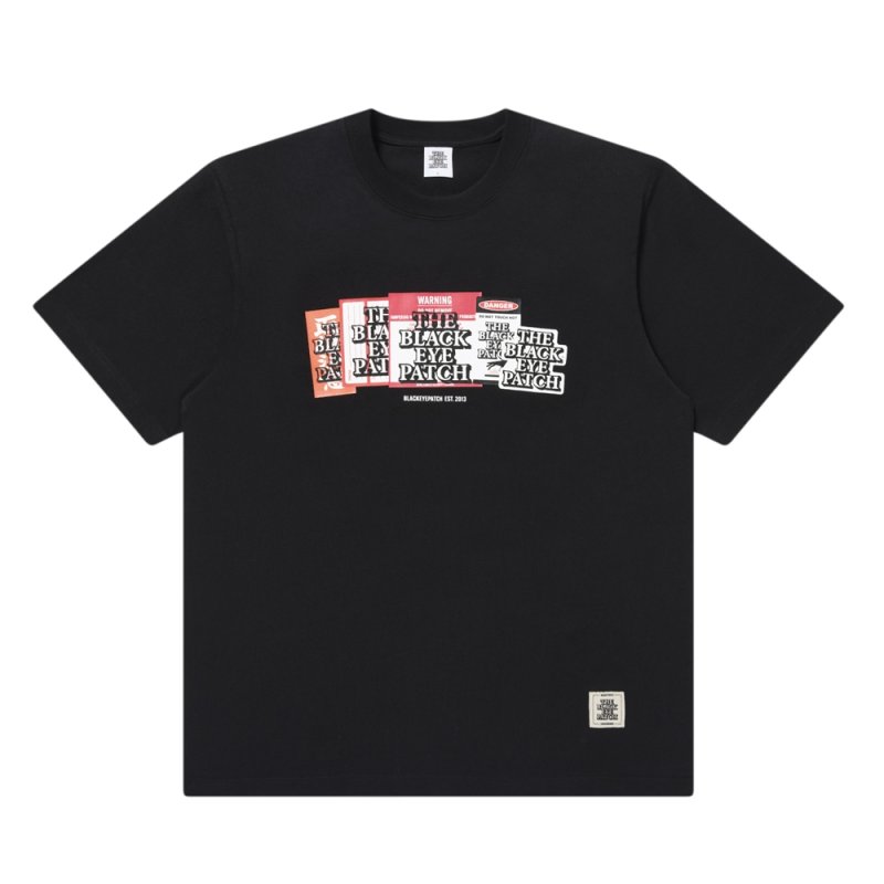 画像1: BlackEyePatch/LABEL PACK TEE(BLACK)