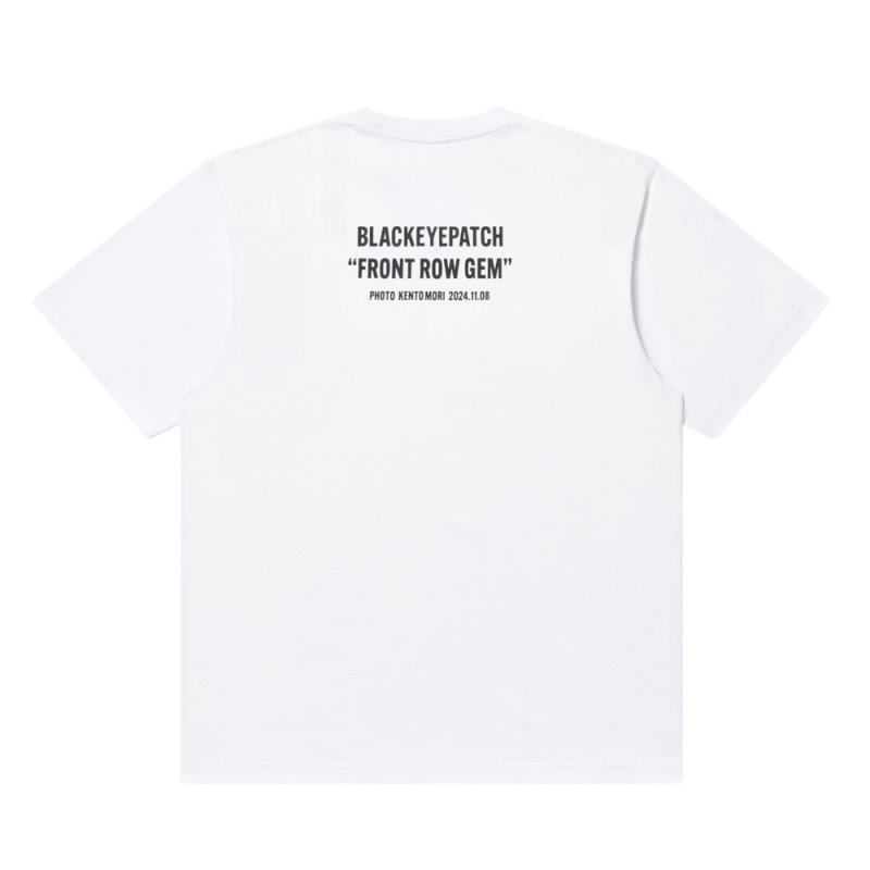 画像2: BlackEyePatch/FRONT ROW GEM PHOTO TEE(WHITE)