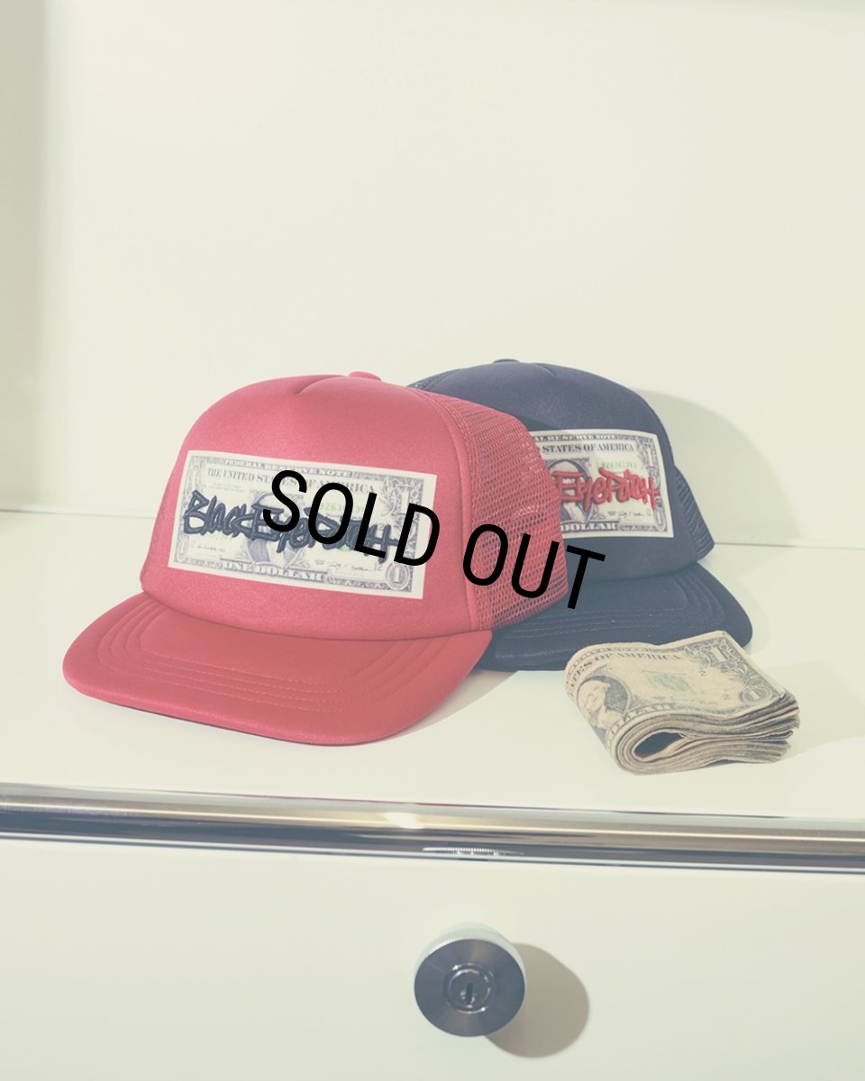画像3: BlackEyePatch/FASTHAND SCRIPT DOLLAR BILL MESH CAP（BLACK） (3)