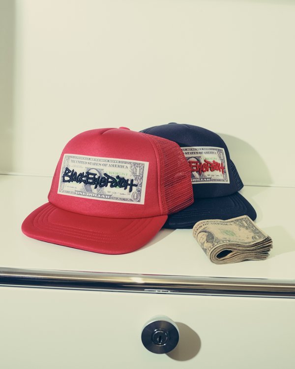 画像3: BlackEyePatch/FASTHAND SCRIPT DOLLAR BILL MESH CAP（BLACK）