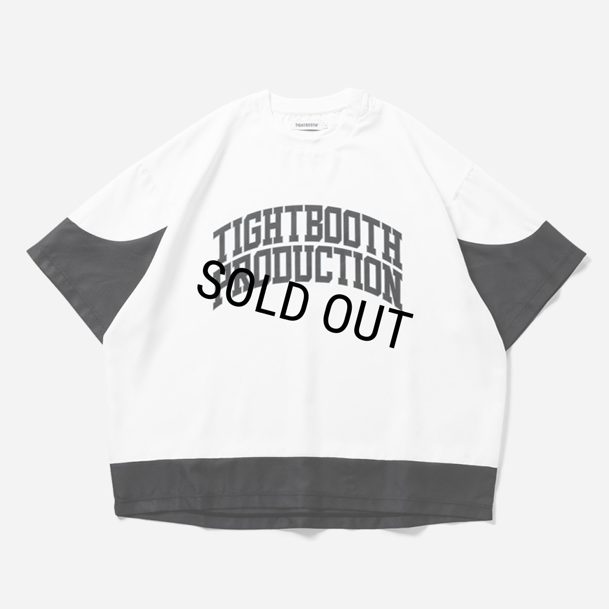 画像1: TIGHTBOOTH/COLLEGE DOBBY S/S T-SHIRT（White）［カレッジドビーT-25夏］ (1)