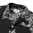 画像3: CALEE/FLOWER PATTERN SH（BLACK）［フラワーパターンオープンカラーシャツ-25春夏］