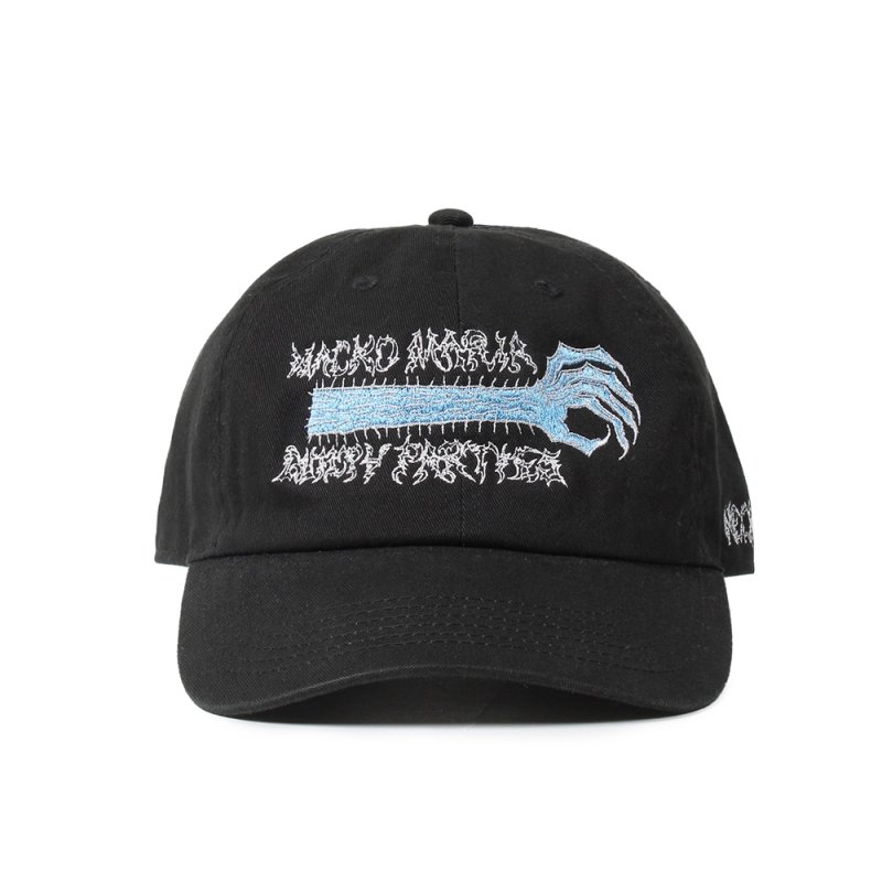 画像1: WACKO MARIA/NECKFACE / 6 PANEL CAP（BLACK）［6パネルキャップ-25春夏］