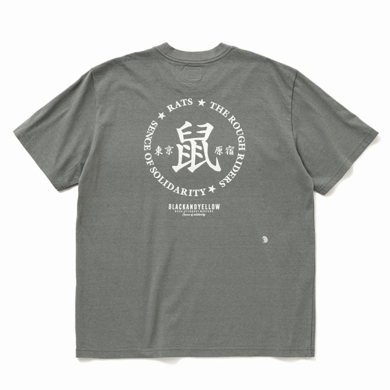 画像2: RATS/鼠 TEE（GRAY）［プリントT-25春夏］