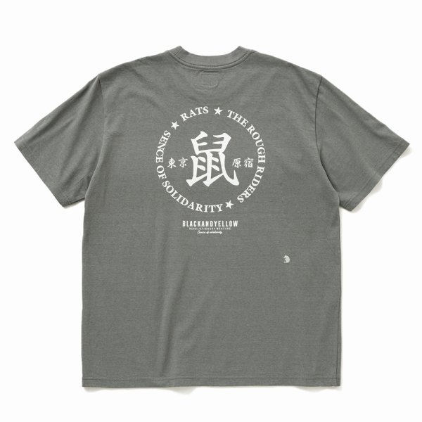 画像1: RATS/鼠 TEE（GRAY）［プリントT-25春夏］