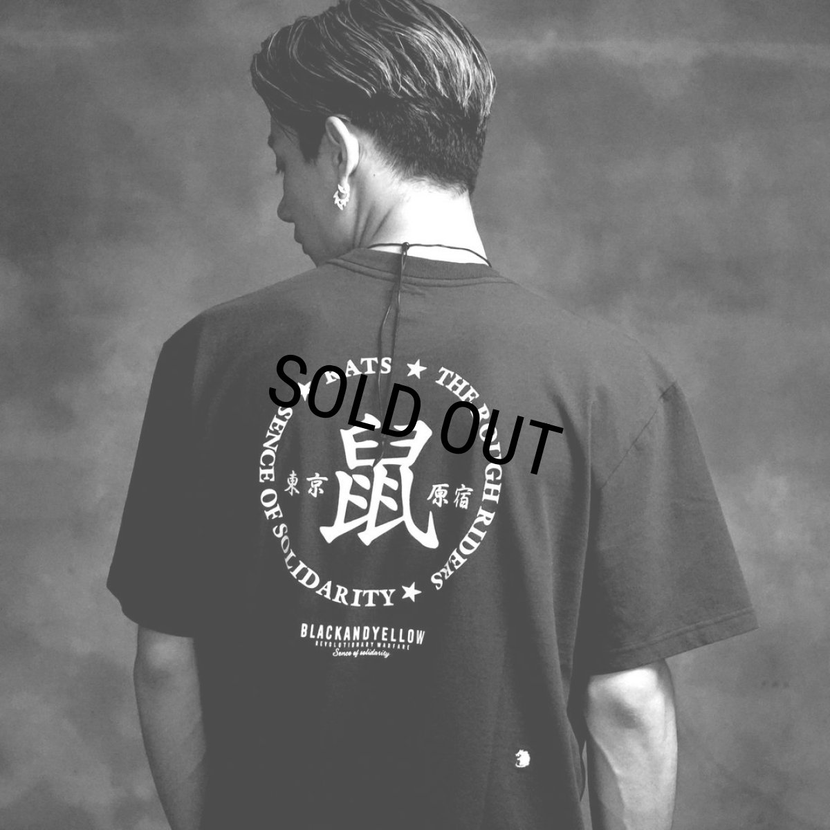 画像3: 【40%OFF】RATS/鼠 TEE（BLACK）［プリントT-25春夏］ (3)