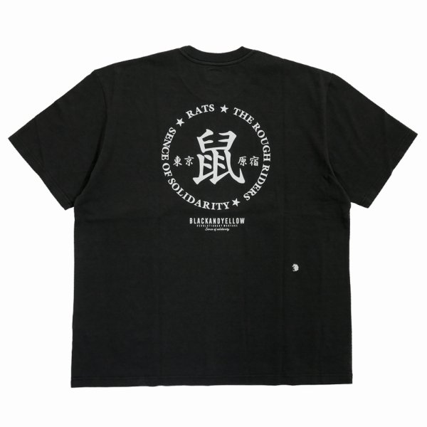 画像1: RATS/鼠 TEE（BLACK）［プリントT-25春夏］