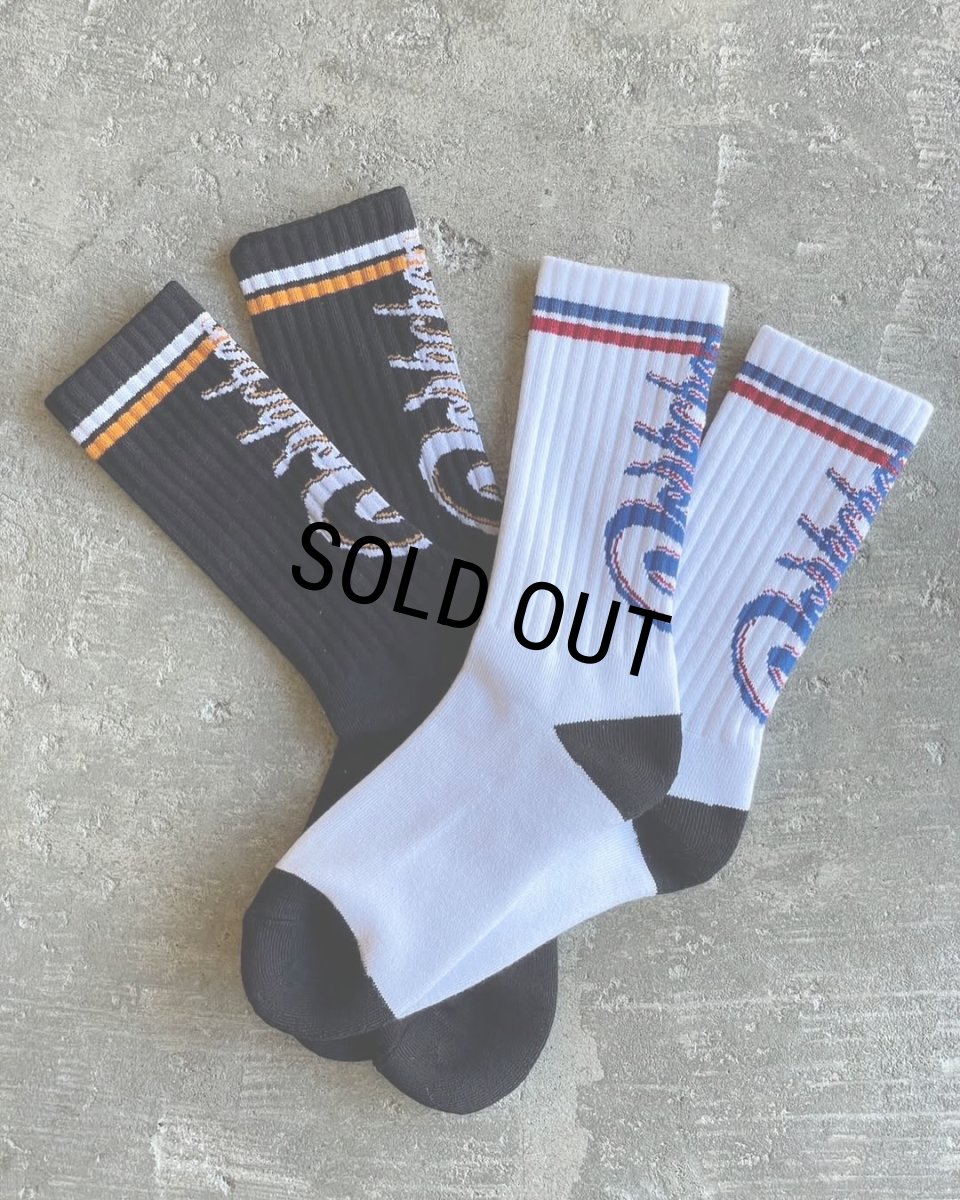 画像5: PORKCHOP/CRS LOGO SOX（BLACK）［ロゴソックス-25春夏］ (5)