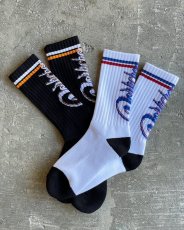 画像5: PORKCHOP/CRS LOGO SOX（BLACK）［ロゴソックス-25春夏］ (5)