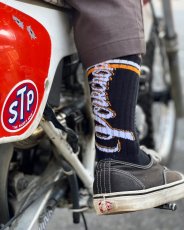 画像4: PORKCHOP/CRS LOGO SOX（BLACK）［ロゴソックス-25春夏］ (4)