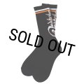PORKCHOP/CRS LOGO SOX（BLACK）［ロゴソックス-25春夏］