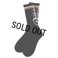 PORKCHOP/CRS LOGO SOX（BLACK）［ロゴソックス-25春夏］