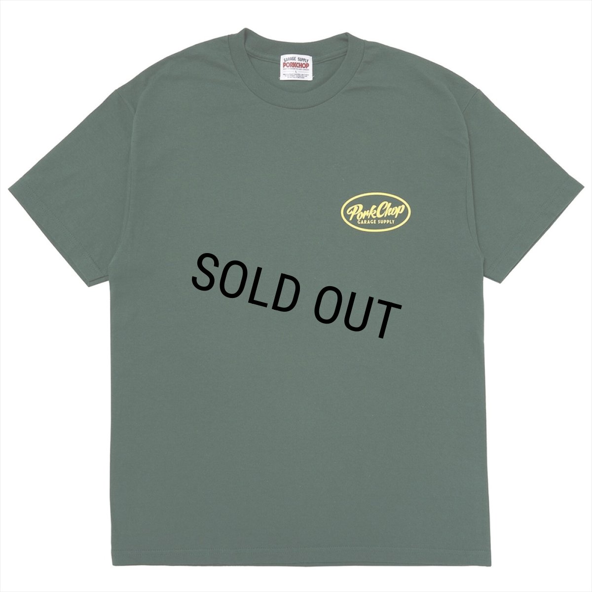 画像2: PORKCHOP/PCGS BLOCK TEE（GREEN）［プリントT-25春夏］ (2)