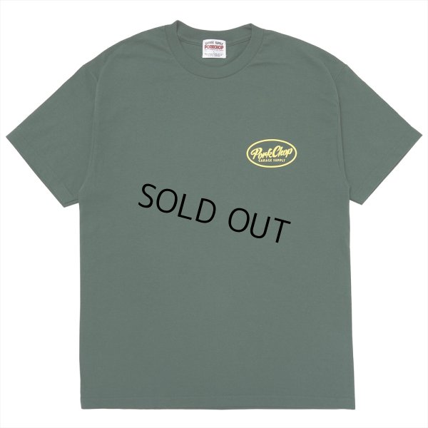 画像2: PORKCHOP/PCGS BLOCK TEE（GREEN）［プリントT-25春夏］