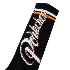 画像2: PORKCHOP/CRS LOGO SOX（BLACK）［ロゴソックス-25春夏］ (2)