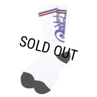 PORKCHOP/CRS LOGO SOX（WHITE）［ロゴソックス-25春夏］
