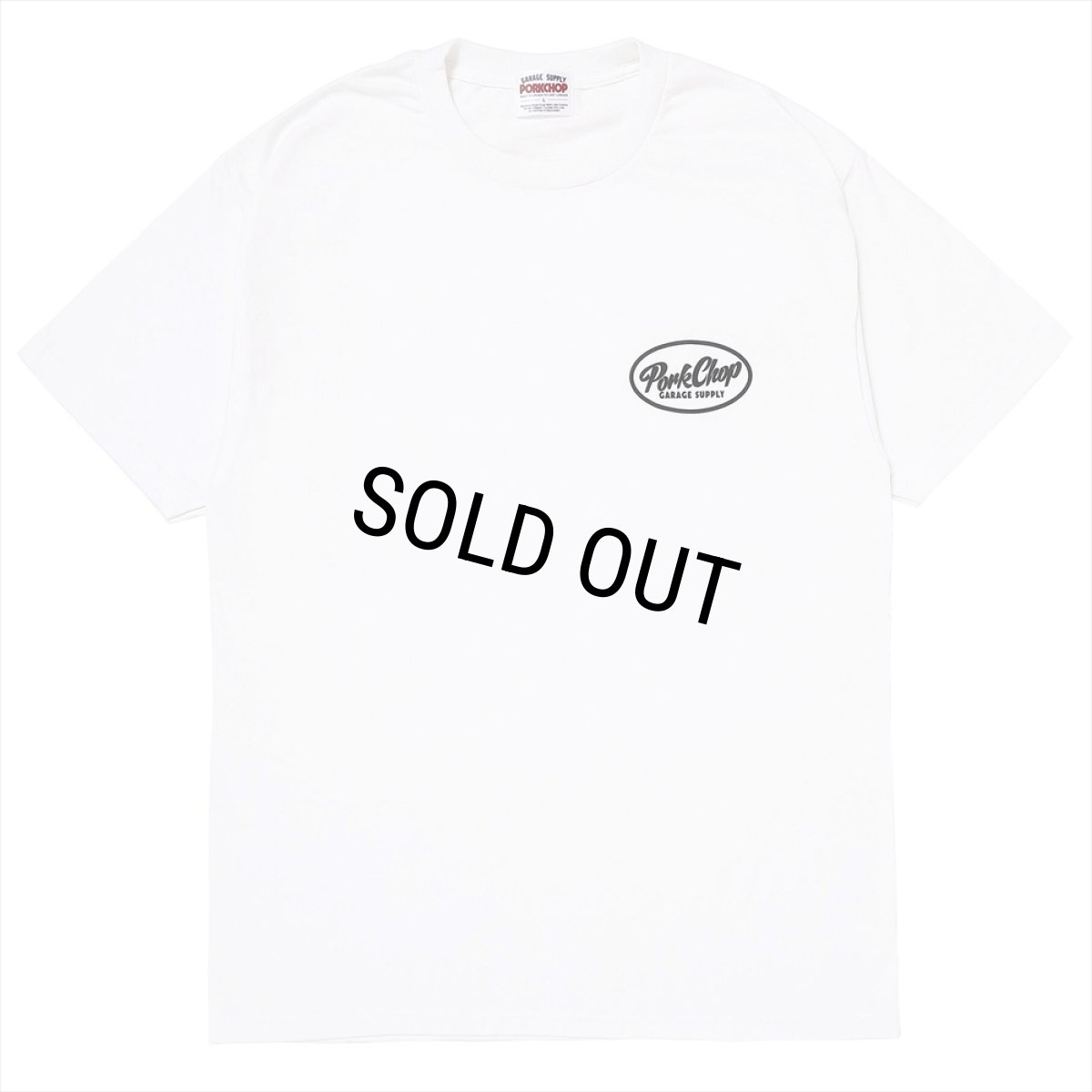 画像2: PORKCHOP/PCGS BLOCK TEE（WHITE）［プリントT-25春夏］ (2)