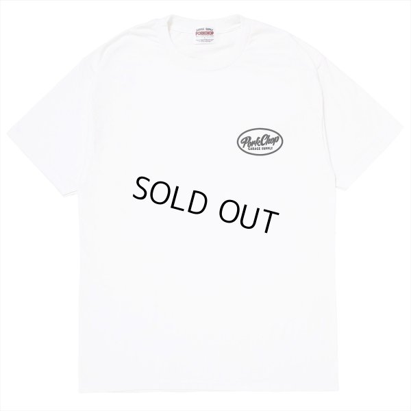 画像2: PORKCHOP/PCGS BLOCK TEE（WHITE）［プリントT-25春夏］