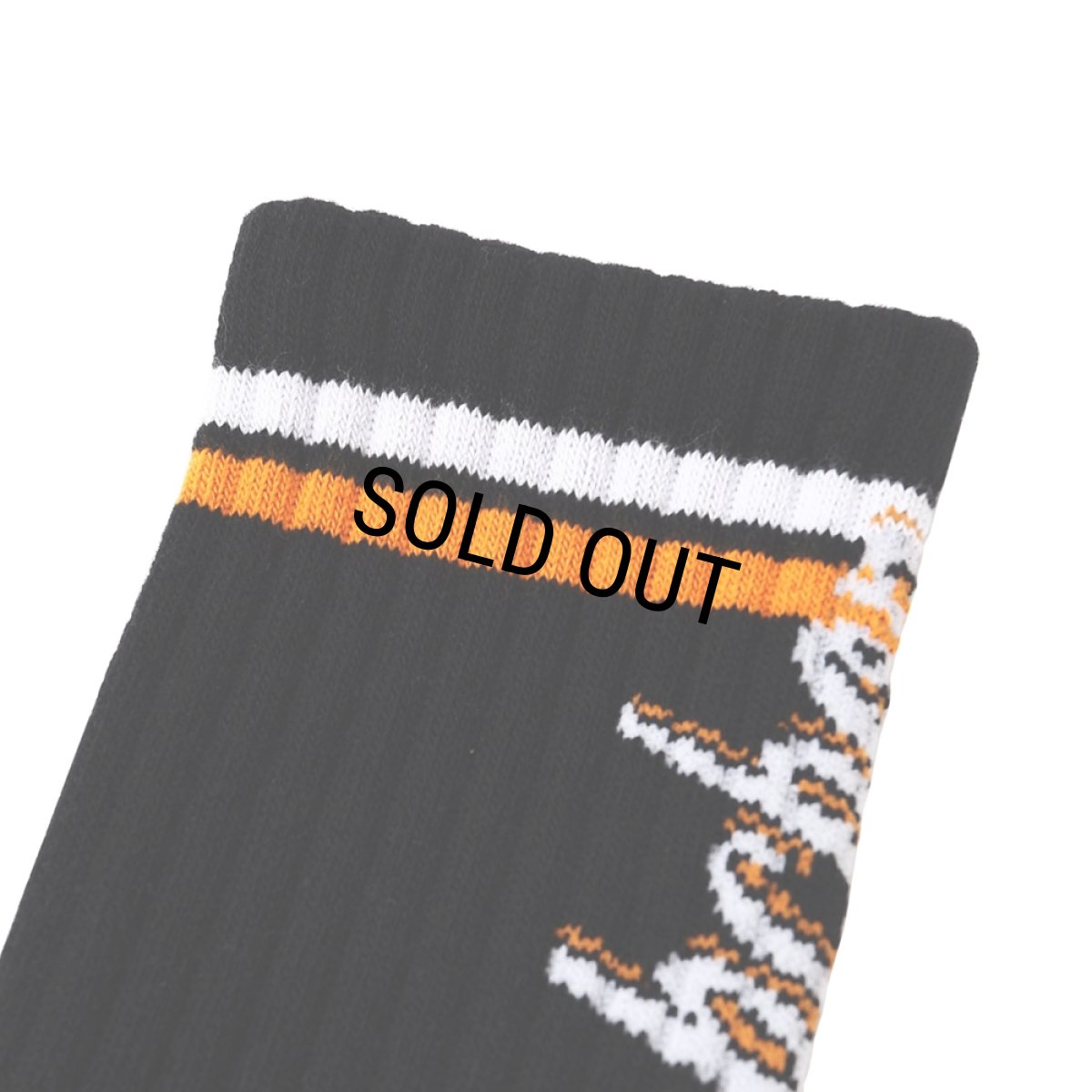 画像3: PORKCHOP/CRS LOGO SOX（BLACK）［ロゴソックス-25春夏］ (3)