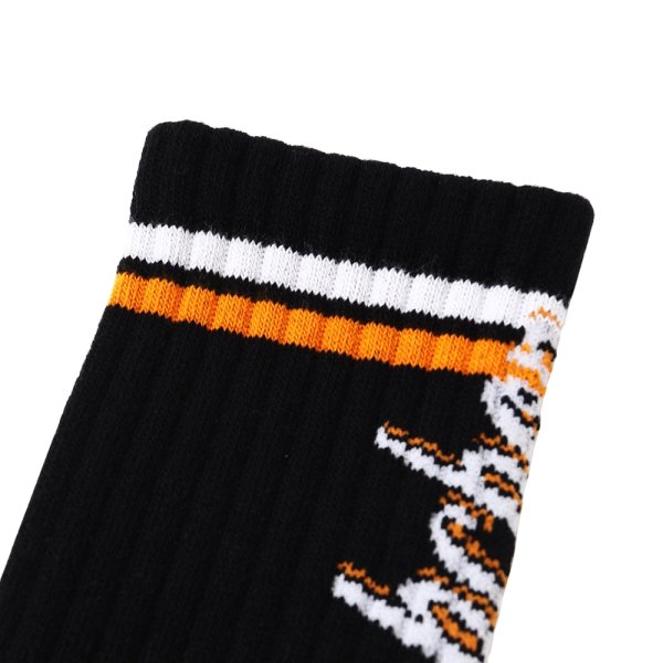 画像3: PORKCHOP/CRS LOGO SOX（BLACK）［ロゴソックス-25春夏］