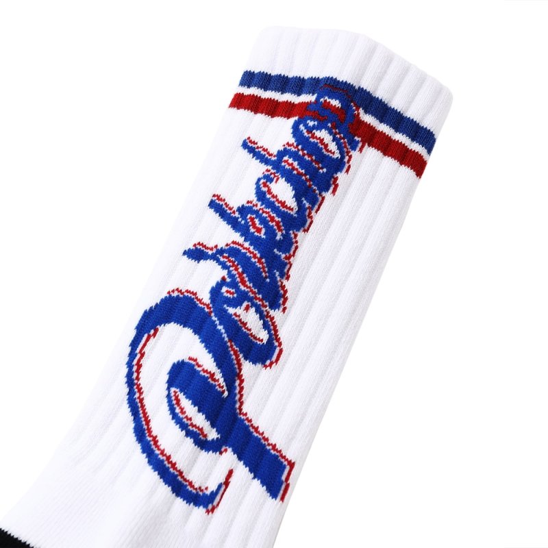 画像2: PORKCHOP/CRS LOGO SOX（WHITE）［ロゴソックス-25春夏］