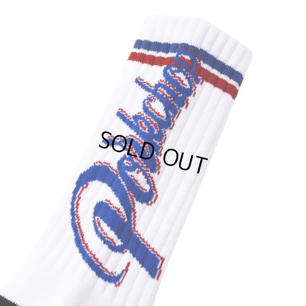 画像2: PORKCHOP/CRS LOGO SOX（WHITE）［ロゴソックス-25春夏］