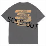 PORKCHOP/NOTHING CHANGES TEE（BLACK）［プリントT-25春夏］
