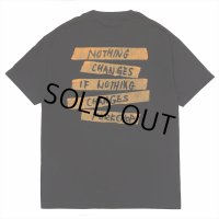 PORKCHOP/NOTHING CHANGES TEE（BLACK）［プリントT-25春夏］