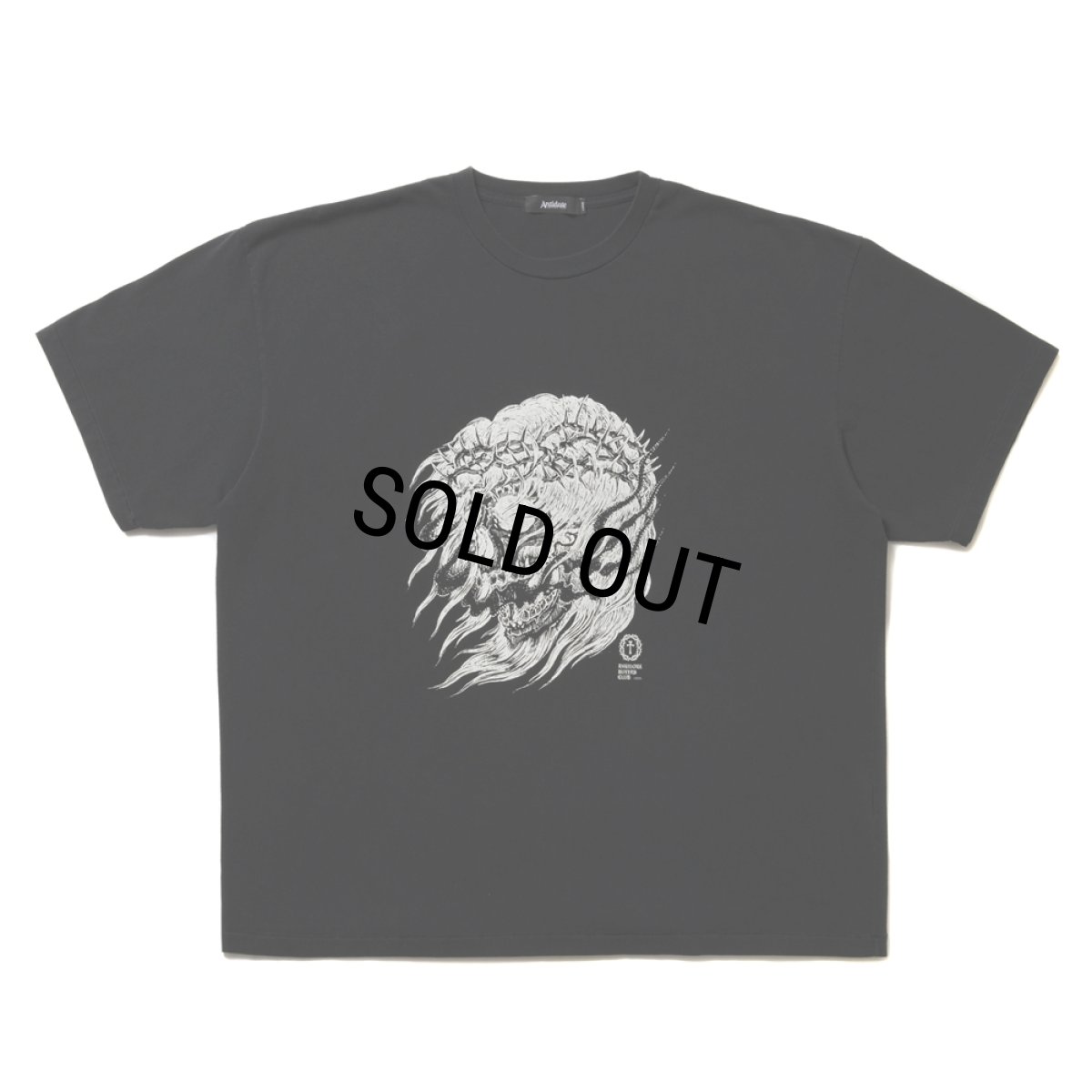 画像1: ANTIDOTE BUYERS CLUB/Fade Wash S/S Tee（Skull Jesus）（Black） (1)