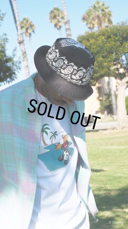 CHALLENGER/MICKEY MOUSE / HAND PLANT TEE（BLACK）［ハンドプラントT