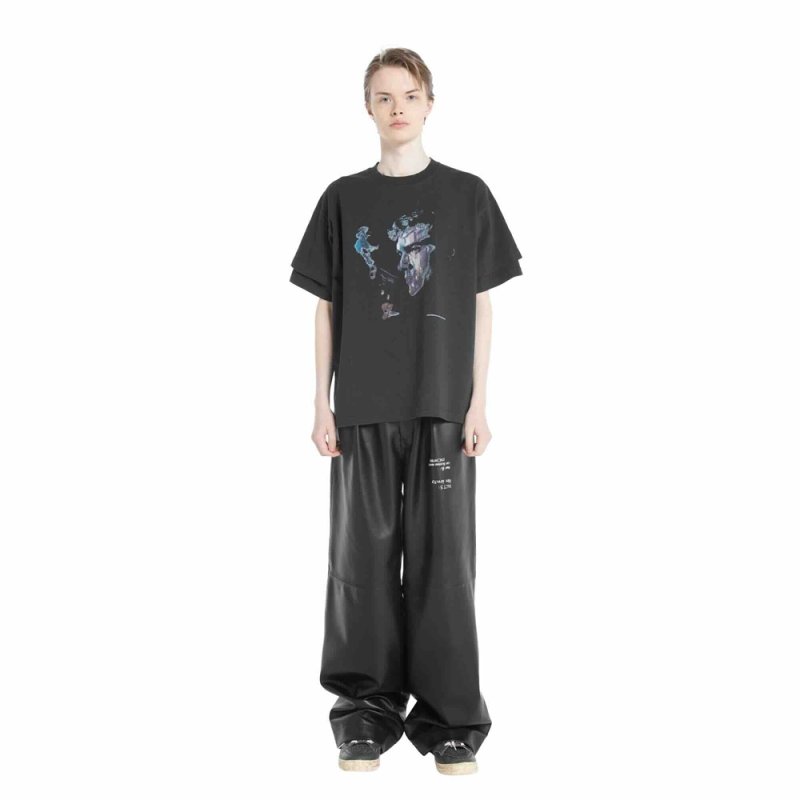 画像2: DAIRIKU/Movie "Dream within a dream" Swtching Tee（Black）［プリントT-25秋冬］