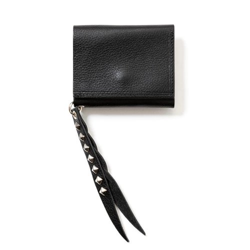 他の写真1: CALEE/PLANE LEATHER MULTI WALLET ＜STUDS CHARM＞（BLACK）［マルチウォレットwithスタッズチャーム-25春夏］