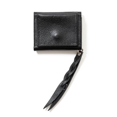 画像2: CALEE/PLANE LEATHER MULTI WALLET ＜STUDS CHARM＞（BLACK）［マルチウォレットwithスタッズチャーム-25春夏］