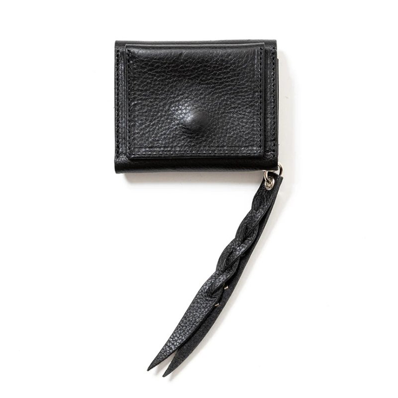 画像2: CALEE/PLANE LEATHER MULTI WALLET ＜STUDS CHARM＞（BLACK）［プレーンレザーマルチウォレットwithスタッズチャーム-25春夏］