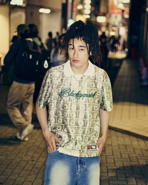 他の写真3: BlackEyePatch/DOLLAR BILL PATTERNED S/S GAMESHIRT（MULTI）