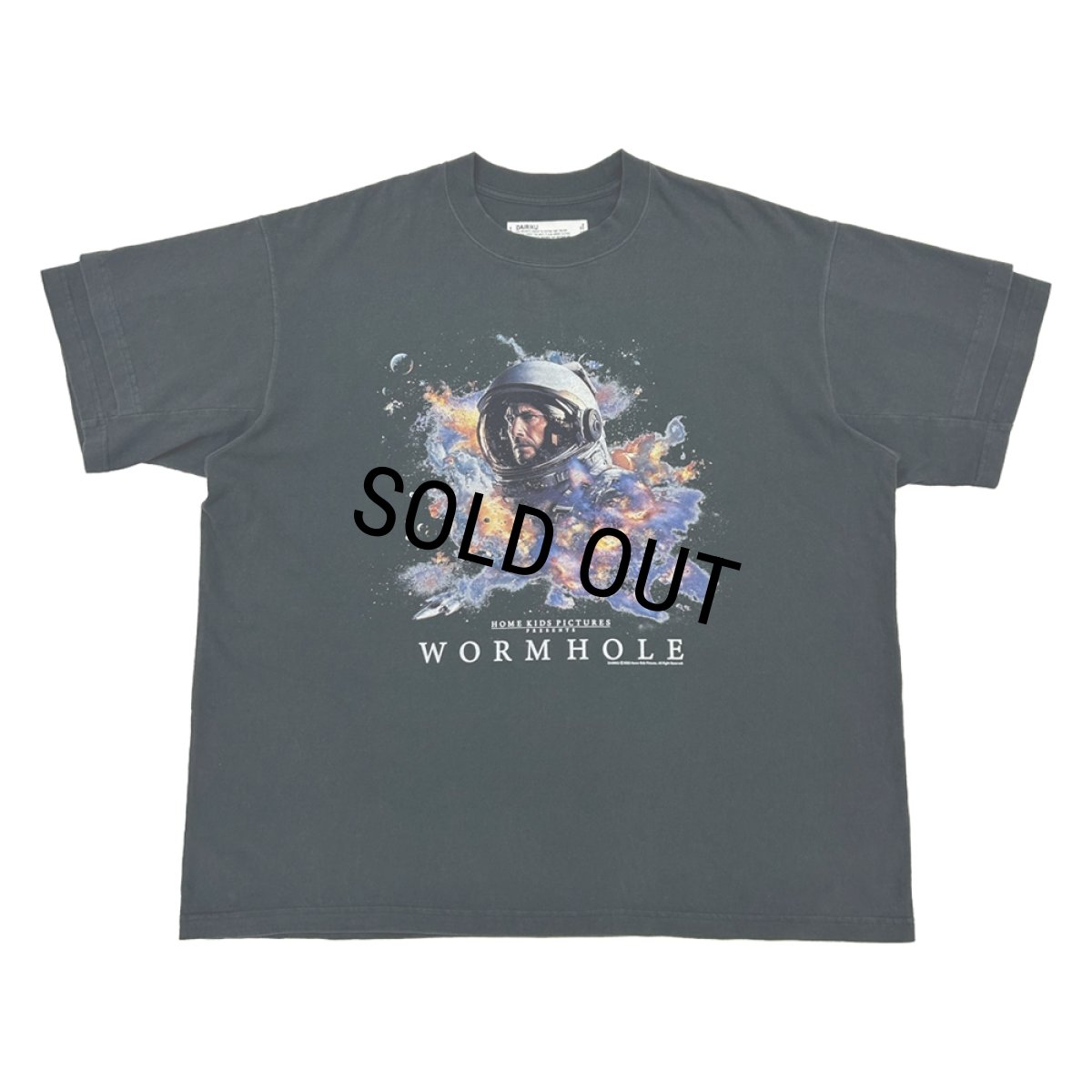画像1: DAIRIKU/Movie "WORMHOLE" Swtching Tee（Black）［プリントT-25秋冬］ (1)