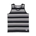 CHALLENGER/BORDER TANK TOP（GRAY/BLACK）［ボーダータンクトップ-25春夏］