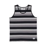 CHALLENGER/BORDER TANK TOP（GRAY/BLACK）［ボーダータンクトップ-25春夏］