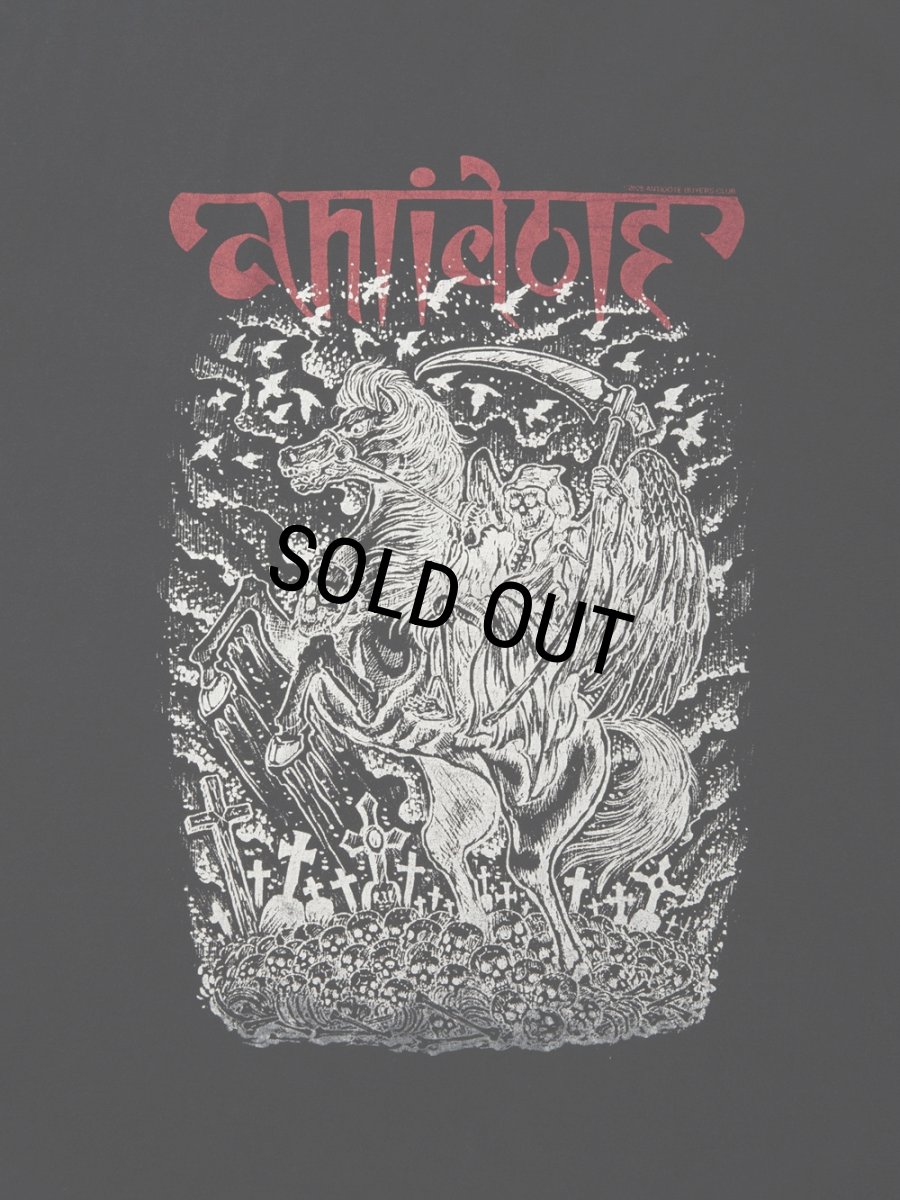 画像3: ANTIDOTE BUYERS CLUB/Fade Wash S/S Tee（Grim Reaper）（Black） (3)