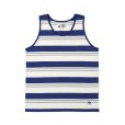 画像1: CHALLENGER/BORDER TANK TOP（BLUE/WHITE）［ボーダータンクトップ-25春夏］ (1)