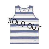 CHALLENGER/BORDER TANK TOP（BLUE/WHITE）［ボーダータンクトップ-25春夏］