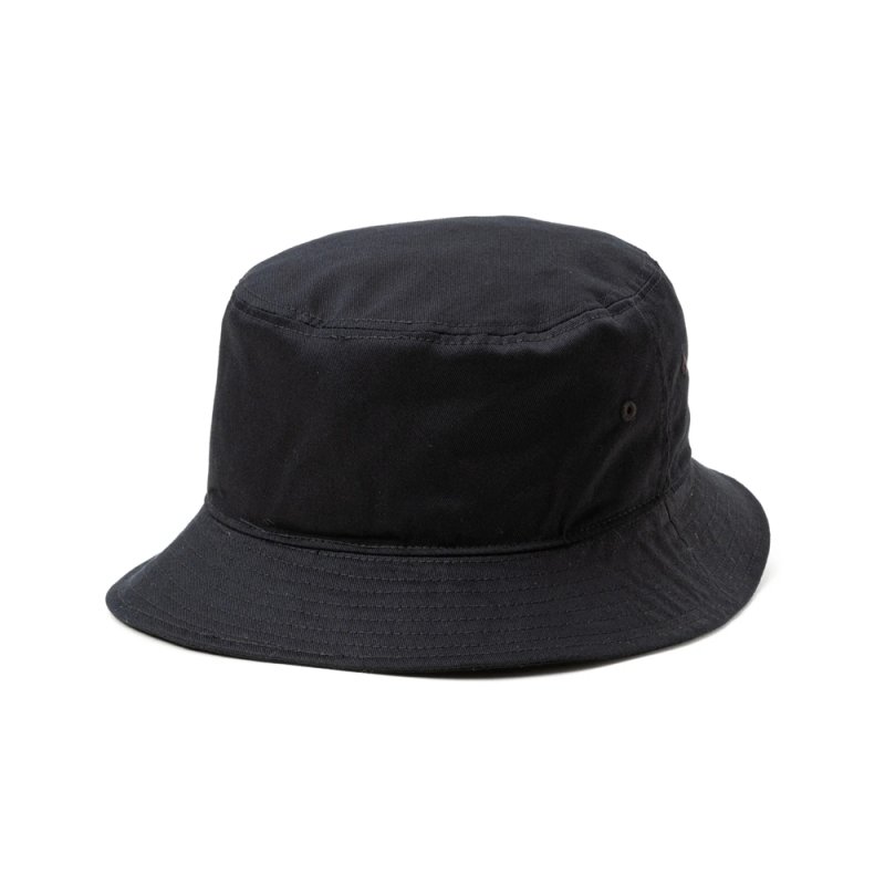 画像2: CALEE/EMBROIDERY CALEE BUCKET HAT（BLACK/C）［バケットハット-25春夏］