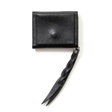 画像2: CALEE/PLANE LEATHER MULTI WALLET ＜STUDS CHARM＞（BLACK）［マルチウォレットwithスタッズチャーム-25春夏］ (2)