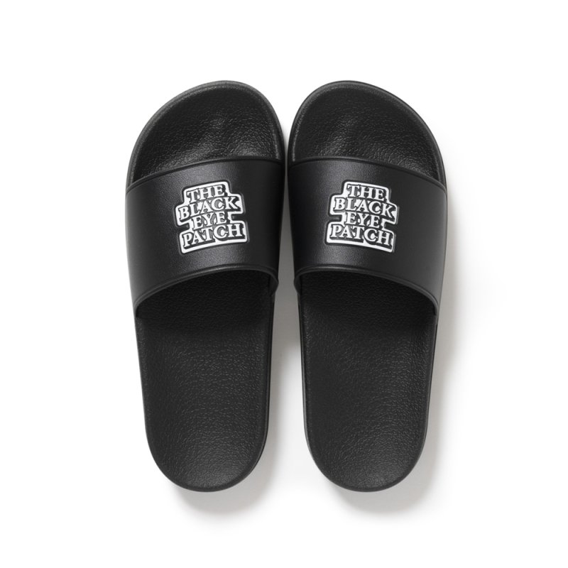 画像1: BlackEyePatch/OG LABEL SHOWER SANDALS（BLACK）