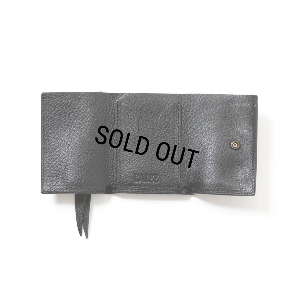 画像4: CALEE/PLANE LEATHER MULTI WALLET ＜STUDS CHARM＞（BLACK）［プレーンレザーマルチウォレットwithスタッズチャーム-25春夏］ (4)