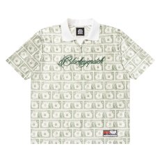 画像1: BlackEyePatch/DOLLAR BILL PATTERNED S/S GAMESHIRT（MULTI） (1)